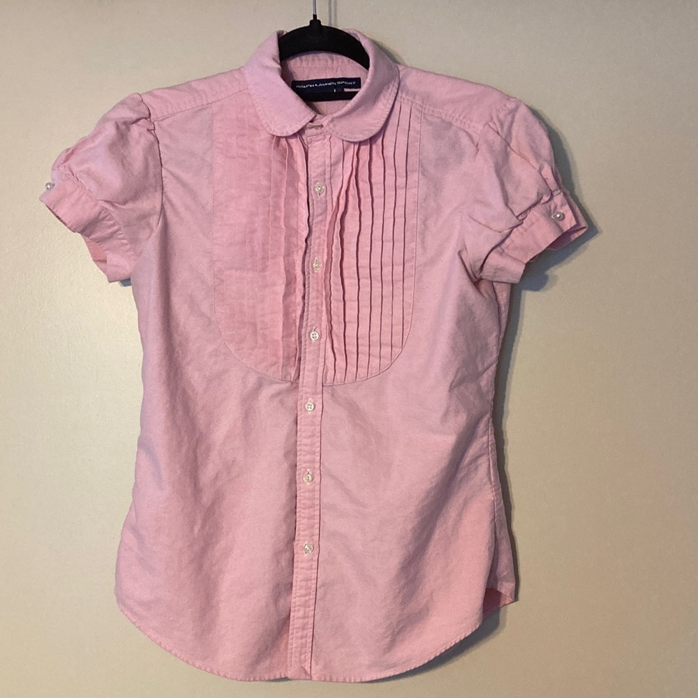 Ralph Lauren Sport Pink Collared Shirt